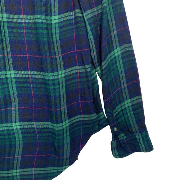 American Eagle Boyfriend Fit Women's plaid  Shirt Sz 100% Coton - Picture 10 of 16